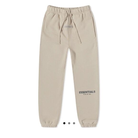 Fear of God ESSENTIALS Kids Core Fleece Sweatpants Beige - Picture 1 of 5